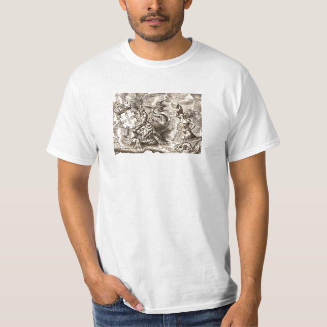 World Map Poseidon T-Shirt (Front)