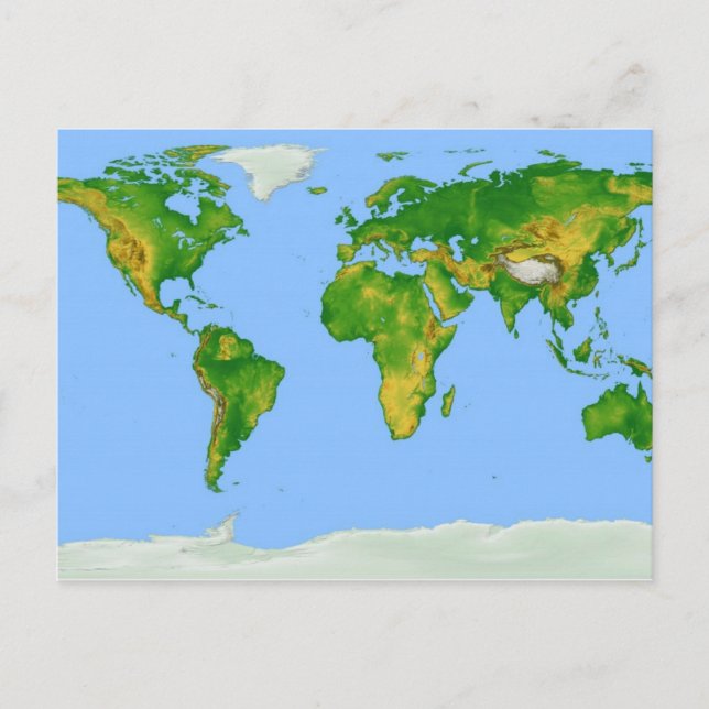 World Map Postcard (Front)