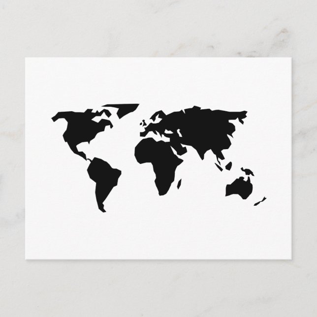 World Map Postcard (Front)