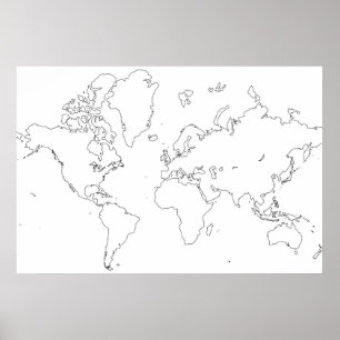 World map poster