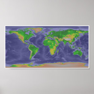 World map poster