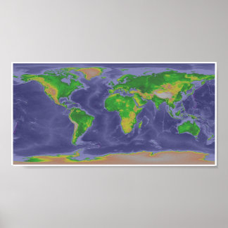 World map poster
