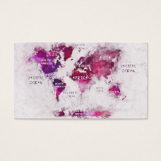 world map purple white (Front)