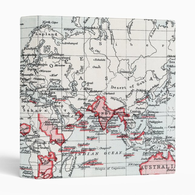 World Map showing British Possessions in 1904 Binder (Front/Spine)