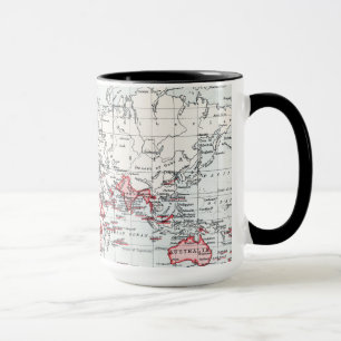 World Map showing British Possessions in 1904 Mug