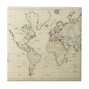 World map tile