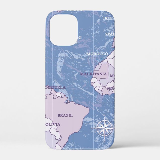 World map travelling Case-Mate iPhone case (Back)