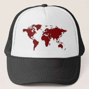 World Map Trucker Hat