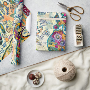 World Map  Wrapping Paper