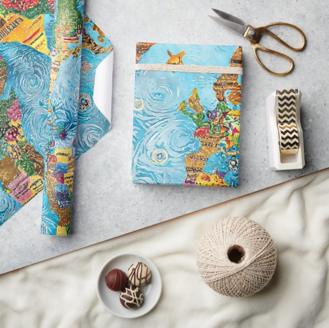 World Map  Wrapping Paper (Crafts)