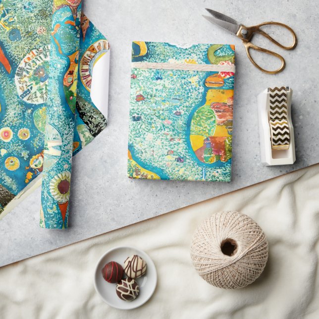 World Map  Wrapping Paper (Crafts)