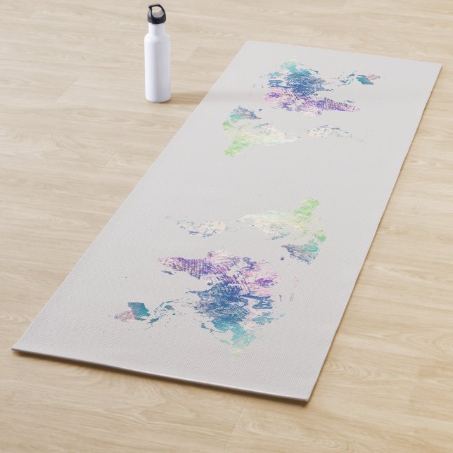 world map yoga mat (In Situ)