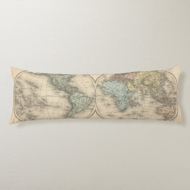World maps body pillow (Front)