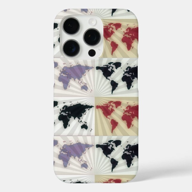 world maps Case-Mate iPhone case (Back)