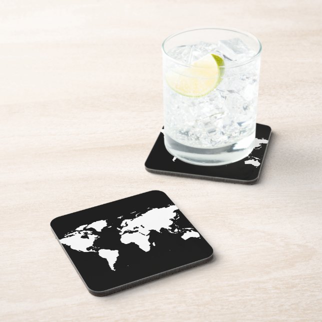 world maps ~ customizable colour coaster (Right Side)