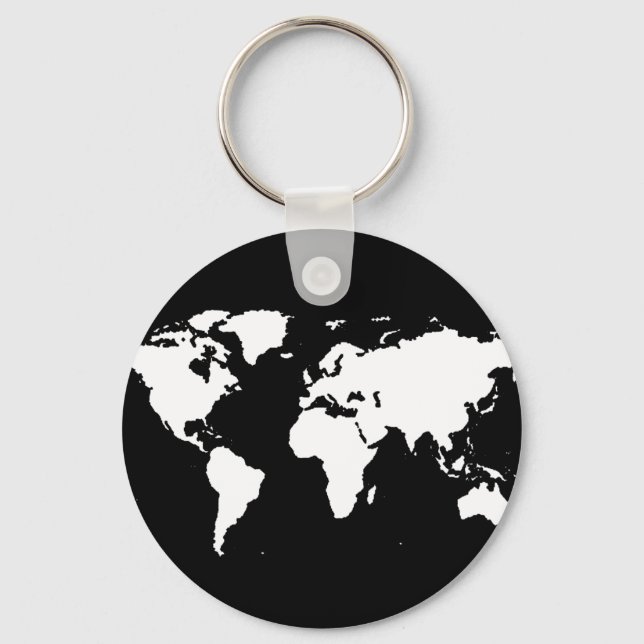 world maps ~ customizable colour keychain (Front)
