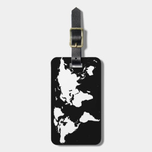 world maps ~ customizable colour luggage tag