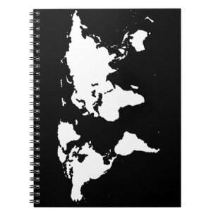 world maps ~ customizable colour notebook