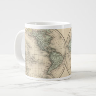 World maps large coffee mug
