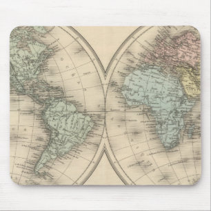 World maps mouse pad