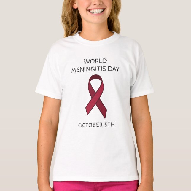 World Meningitis Day - October 5th T-Shirt (Front)