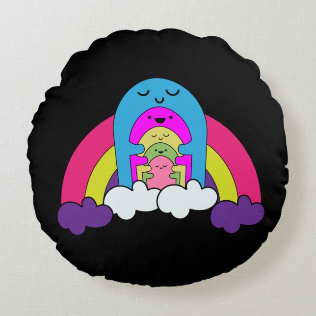 World Mental Health Day Round Pillow (Front)