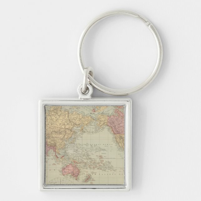 World Mercator's projection 2 Keychain (Front)