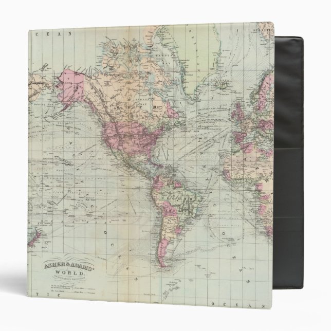 World, Mercator's projection Binder (Front/Inside)