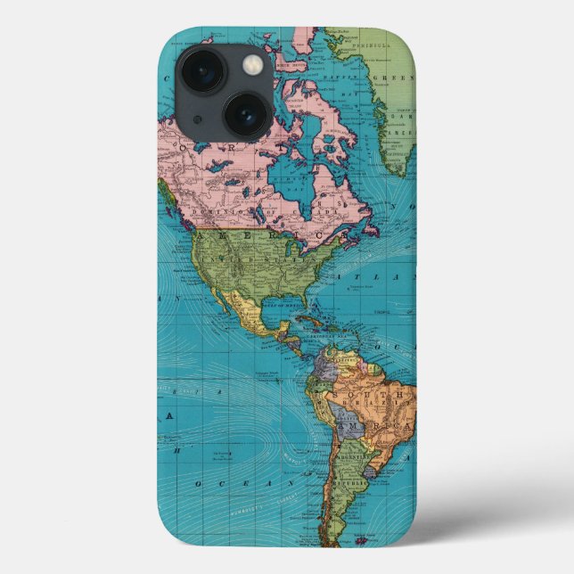 World, Mercator's Projection Case-Mate iPhone Case (Back)