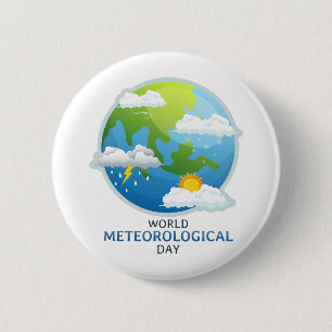 World Meteorological Day 2 Inch Round Button