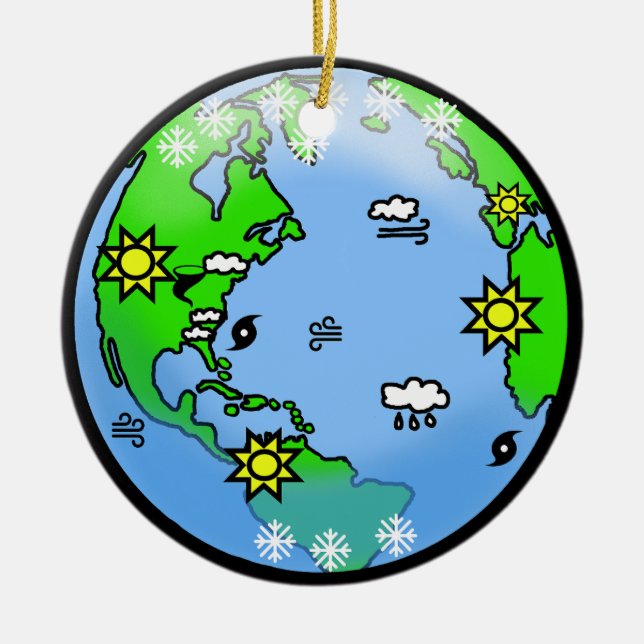 World Meteorological Day Christmas Ornament (Front)