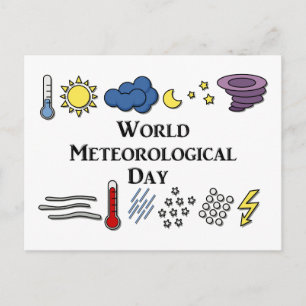World Meteorological Day Postcard