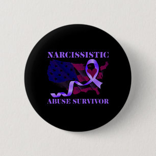 World Narcissistic Abuse Awareness Survivor 2 Inch Round Button