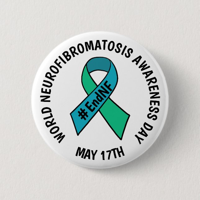 World Neurofibromatosis Awareness Day 2 Inch Round Button (Front)