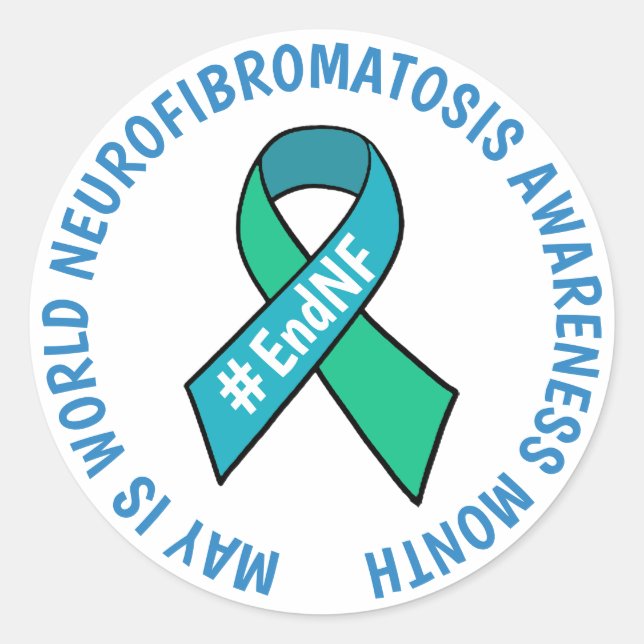 World Neurofibromatosis Awareness Month Classic Round Sticker (Front)