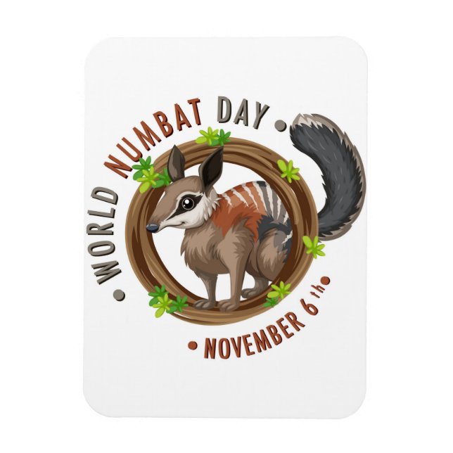 World Numbat Day Magnet (Vertical)