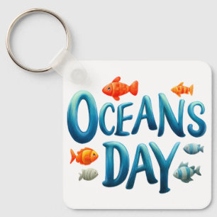 World Oceans Day -Oceans Day Celebration with Fish Keychain