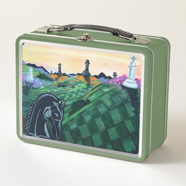 World Of Chess  Metal Lunch Box (Front)