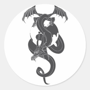 World of Dragon Classic Round Sticker