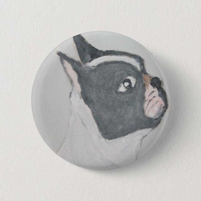 world of eric dogs land 2 inch round button (Front)