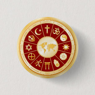 world of Faith 1 Inch Round Button