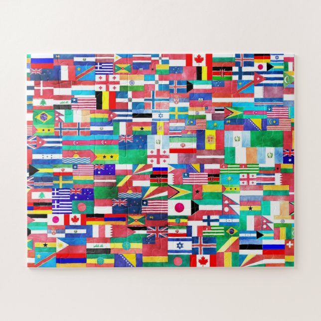 World Of Flags Jigsaw Puzzle (Horizontal)