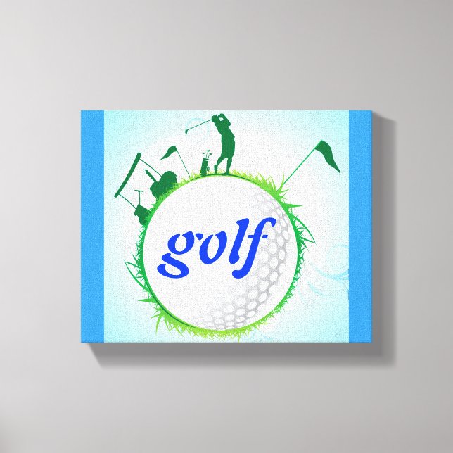 World of golf. canvas print (Front)