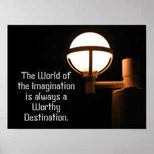 World Of Imagination - Quote - Art print