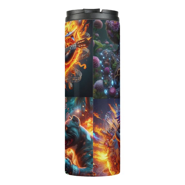 World of Kaos Tights Thermal Tumbler (Back)