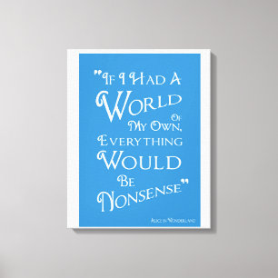 World of My Own - Alice Canvas Print