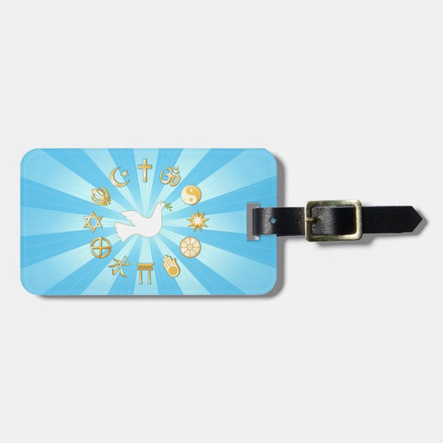 World of Peace Luggage Tag (Front Horizontal)