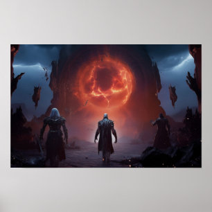 World Of Warcraft - Dark Elf - Fan made Poster