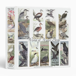 "World of Water Birds" Binder