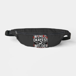 World Okayest Welder Retro Distressed Welder  Fanny Pack